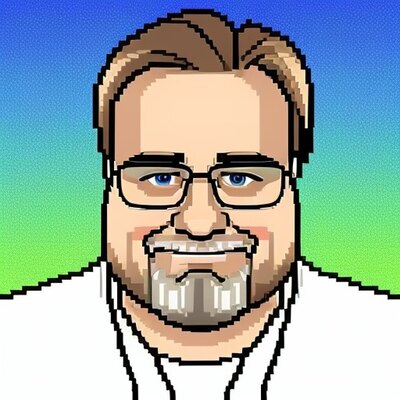 Karel — pixel-art portrét