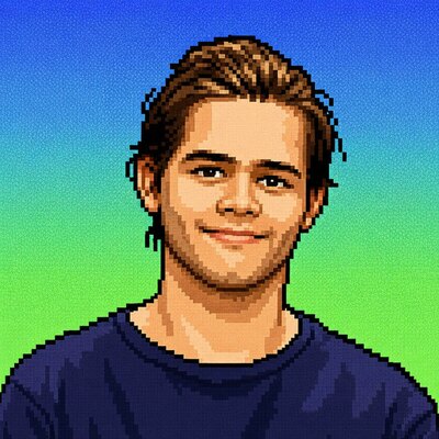 Vojta — pixel-art portrét